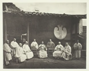 Der Abt und die Mönche von Kushan, ca. 1868