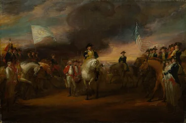 Studie für "Die Kapitulation von Lord Cornwallis in Yorktown"