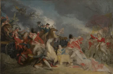 Der Tod von General Mercer in der Schlacht von Princeton, 3. Januar 1777 (unvollendete Version)