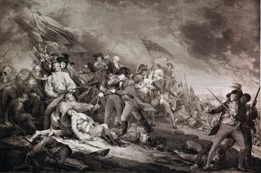 Der Tod von General Warren in der Schlacht von Bunker