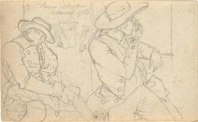 Ohne Titel, aus dem Folio: Skizzen in Frankreich & Deutschland, eines von 22 Blättern in Folio B