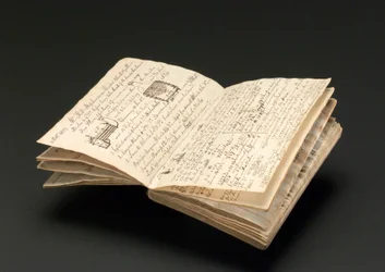 Notizbuch von John Urpeth Rastrick, das zur Aufzeichnung der Details der Rainhill-Lokomotivversuche im Jahr 1829 verwendet wurde