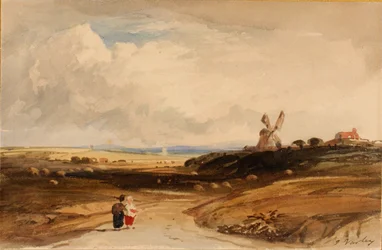Kleine Landschaft, niederländisch, frühes 19. Jahrhundert