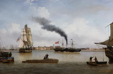 S.S. Forfarshire verlässt Hull auf ihrer letzten Reise