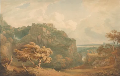 Ein Blick auf Tivoli in Richtung Rom