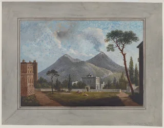 Dorf St. Giorgio in der Nähe von Portici, ca. 1781