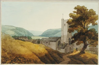 Vom Kirchhof in Dulverton, Somerset, 1800