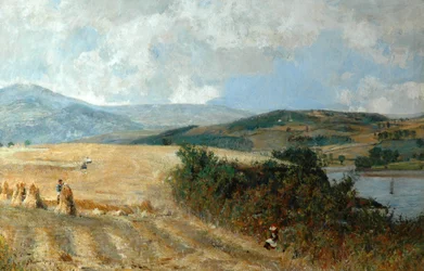 Erntezeit am Conway River, ca. 1890