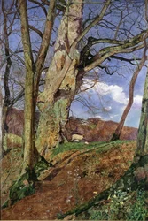 Eine Studie, im März, ausgestellt 1855