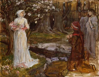 Dante und Beatrice, 1915
