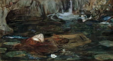 Studie für Die Nymphen finden den Kopf des Orpheus