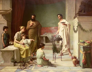 Der Besuch eines kranken Kindes im Tempel des Äskulap, 1877