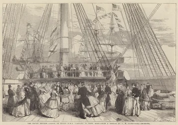 Die Marineparade, Tanz an Bord der HMS Caesar, 91, Kapitän Robb