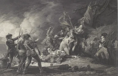 Der Tod von General Montgomery beim Angriff auf Quebec, Dezember 1775, 1798