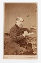 Carte-de-visite von Charles Dickens, von John & Charles Watkins