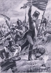 Der Vormarsch der Leichten Division bei Alma, 20. September 1854, Illustration aus 