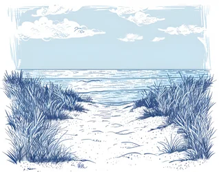 Sandiger Strandweg