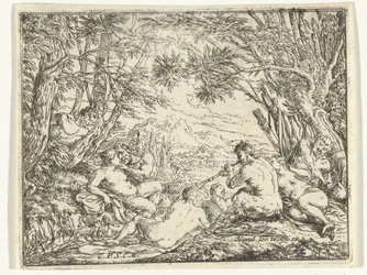 Satyrn und Nymphen im Wald