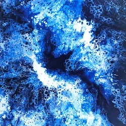 Tiefblauer Ozeanfluss