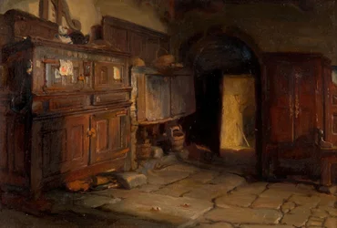 Ein bretonisches Cottage-Interieur