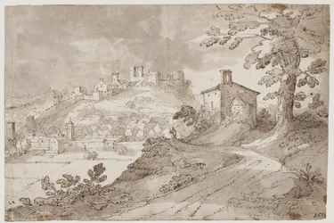 Stadtanlage mit Stadtmauer