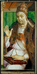 Papst Sixtus IV, aus einer Serie von 28 Porträts