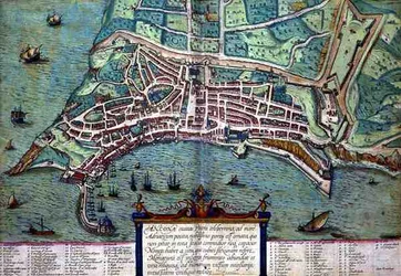 Karte von Ancona, aus 