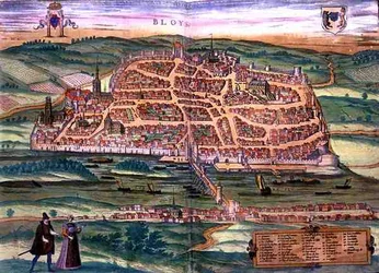 Karte von Blois, aus 