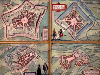 Karten von Philippeville, Mariembourg, Chimay und Walcourt, aus 
