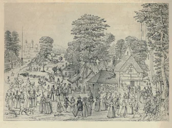 Eine Hochzeitsfeier in Bermondsey, 1590, 1920