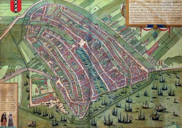 Karte von Amsterdam, aus 