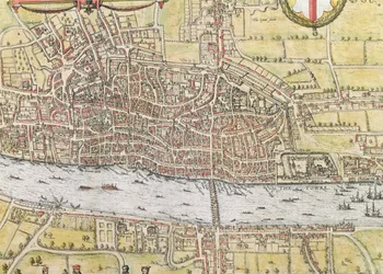 Karte von London, aus 