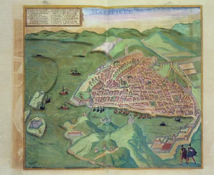 Karte von Marseille, aus 