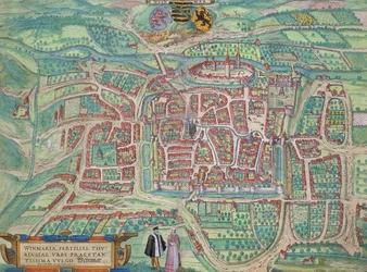 Karte von Weimar, aus 