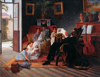 Szene der Familie von Adolfo Pinto