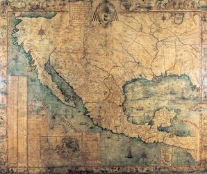 Karte von Neuspanien (Nordamerika)