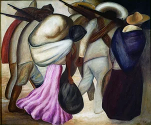 Die Soldaderas. 1926, Mexiko-Stadt, Museum für Moderne Kunst