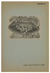 Calavera de la Catrina, ca. 1910, gedruckt 1943