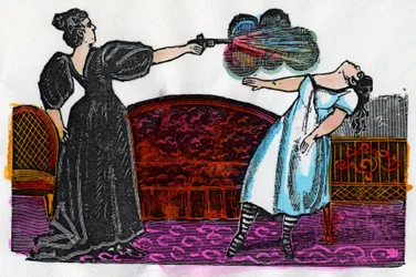 Die Ermordung von Malaguene in Tarasquillo, Mexiko, um 1890