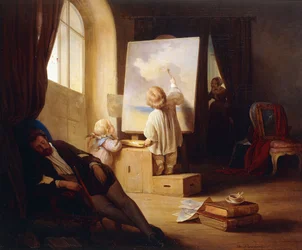 Der Schlafende Maler, 1841