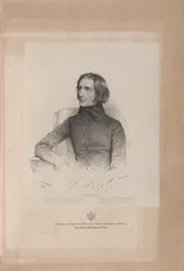 Porträt von Franz Liszt 1811-1886, 1838