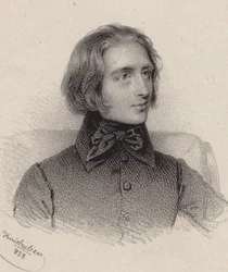 Porträt des Komponisten Franz Liszt 1811-1886, 1838