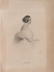 Porträt der Opernsängerin Marietta Brambilla 1807-1875, 1839