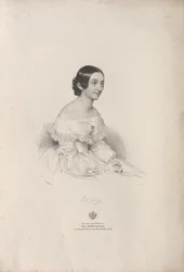 Porträt der Opernsängerin Rita Gabussi 1810-1891, 1840
