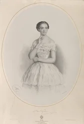 Porträt der Ballerina Marie Taglioni 1804-1884, 1853