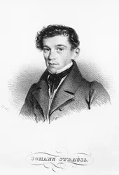 Porträt des österreichischen Komponisten und Dirigenten Johann Strauss