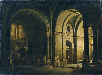 Abschied des Julius Sabinus von seiner Familie im Kerker