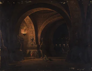 Caesar Octavianus findet Kleopatra an der Leiche des Antonius