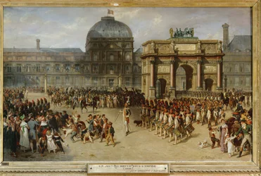 Militärparade vor dem Tuilerienpalast, Paris, 1810