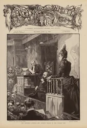 Mrs. Arthur Wilson sagt während des Baccarat-Skandalprozesses aus